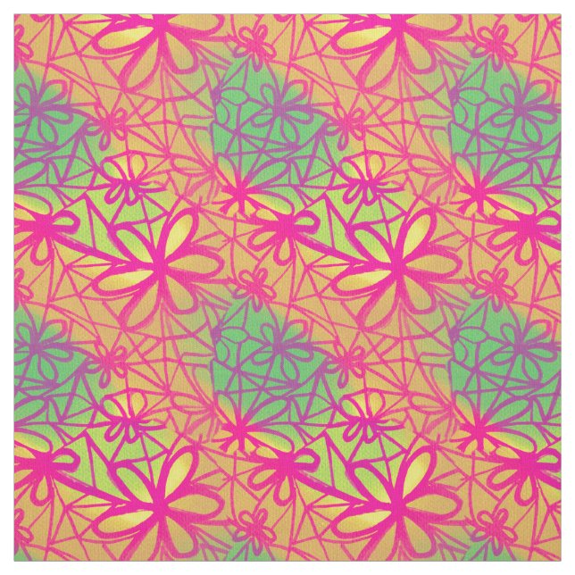 Anschließen von Blume Stoff (Muster)