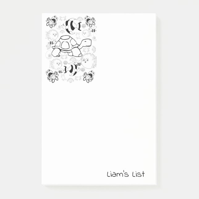 Anschliessend Notizen zum Färben von Schildkröten (Vorderseite)