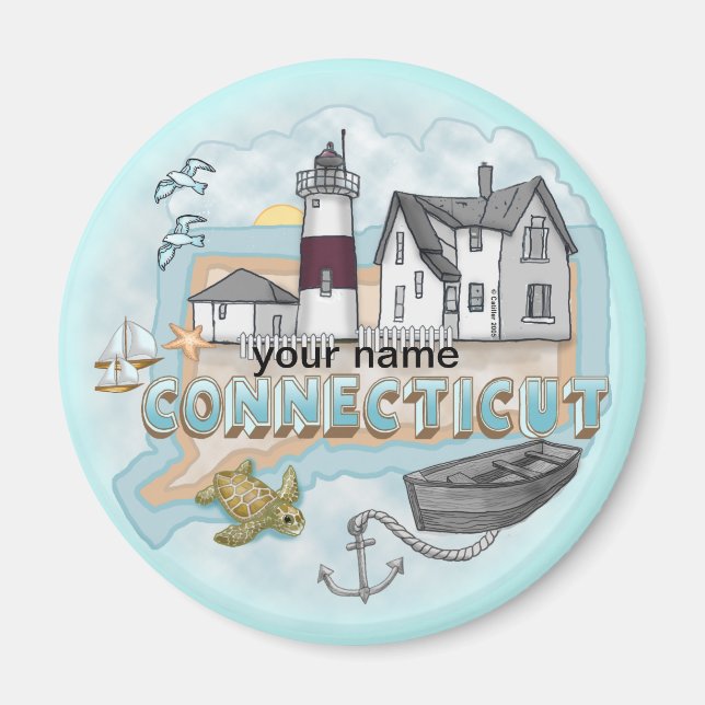 Anschlussmagnet für Leuchtturmmagnet Magnet (Vorne)