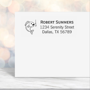 Anschrift des Fischfangs und des Fischereibetriebs Permastempel