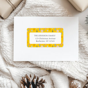 Anschrift des Weihnachtsbaumes Adressaufkleber