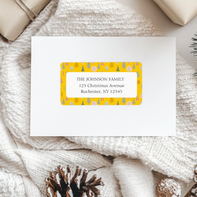 Anschrift des Weihnachtsbaumes Adressaufkleber (Von Creator hochgeladen)