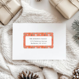 Anschrift des Weihnachtsbaumes Adressaufkleber