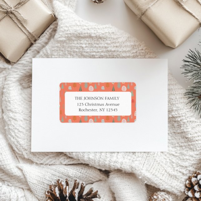 Anschrift des Weihnachtsbaumes Adressaufkleber (Von Creator hochgeladen)