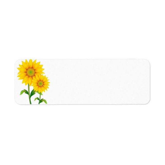 Anschrift Labels-Sunflowers (Vorne)