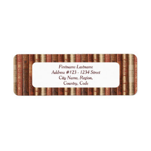 Anschrift Labels von Bibliophile (Sonnenseite)