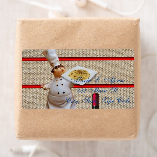 Anschrift Rückgabe Etiketten Koch WeinPasta (Insitu)