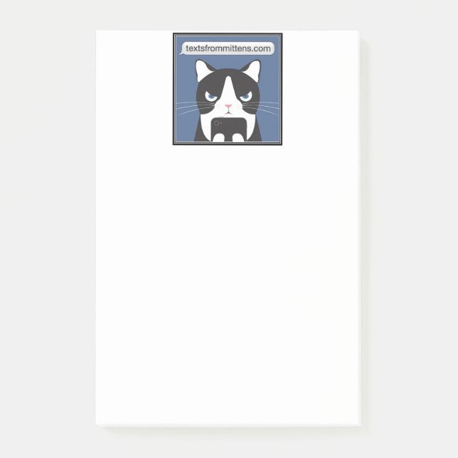 Anschriften von Mittens 4x6 Post-it Klebezettel (Vorderseite)