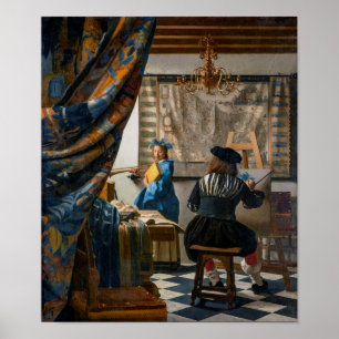 Anschuldigung der Malerei   Johannes Vermeer   Poster