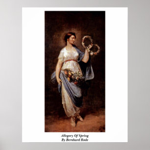 Anschuldigung des Frühlings von Bernhard Rode Poster