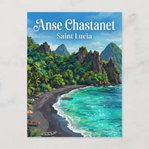 Anse Chastanet Saint Lucia Postkarte