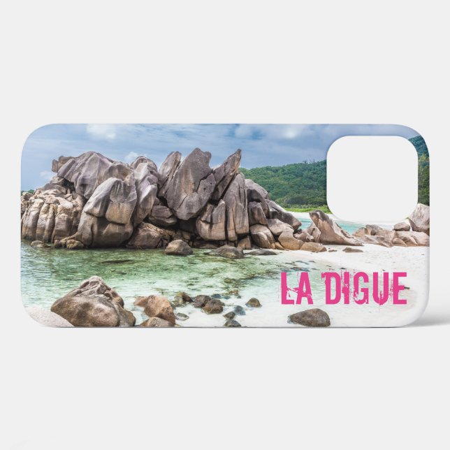Anse Cocos Seychelles La Digue Beach Geschenk Case-Mate iPhone Hülle (Rückseite (Horizontal))