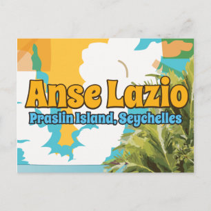 Anse Lazio Praslin Island, Seychellen Postkarte