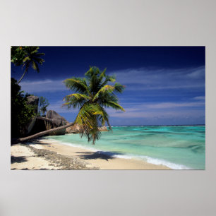 Anse Sourse D'Argent Strand, La Digue Poster