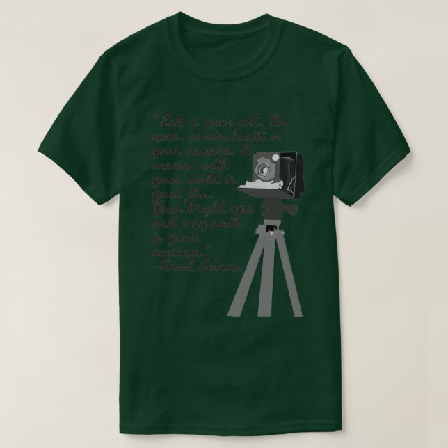 Ansel Adams quote  T-Shirt (Design vorne)