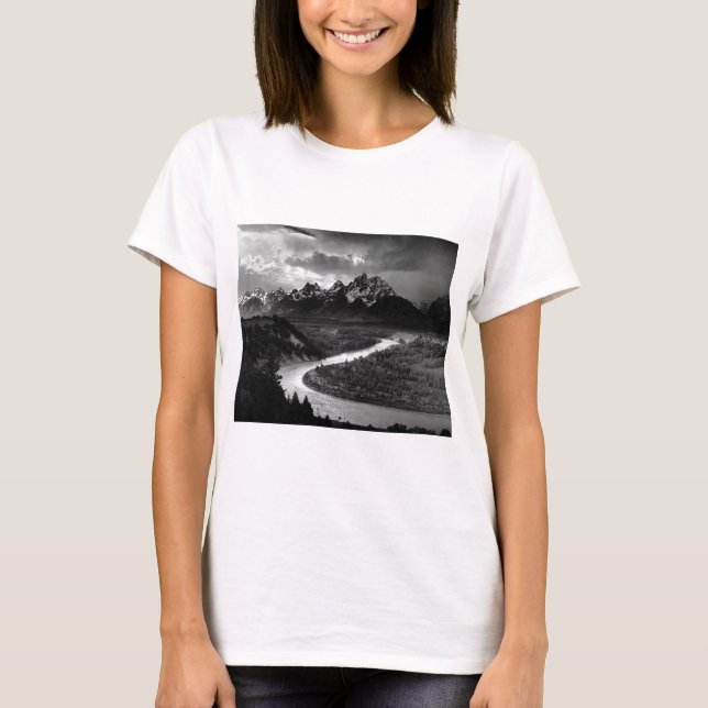 Ansel Adams The Tetons and the Snake River 1942 T-Shirt (Vorderseite)