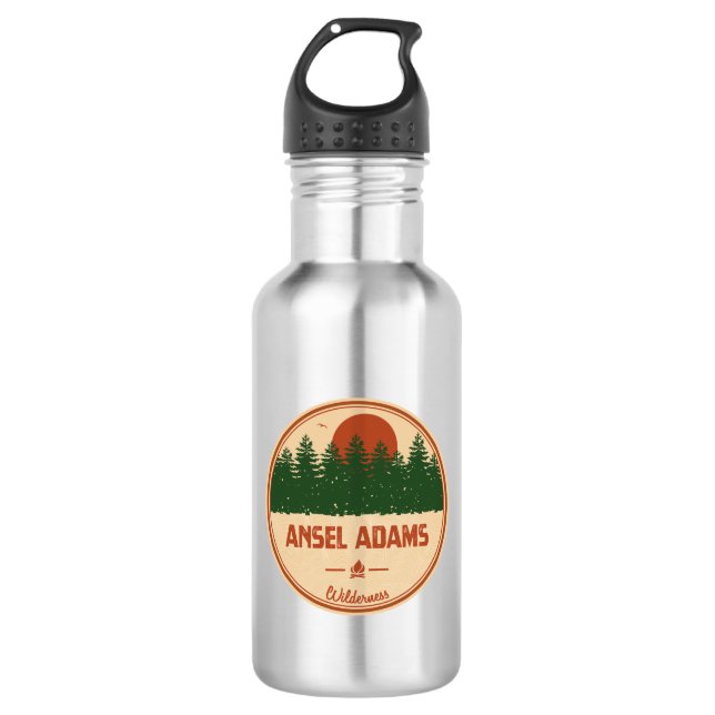 Ansel Adams Wilderness California Edelstahlflasche (Vorderseite)