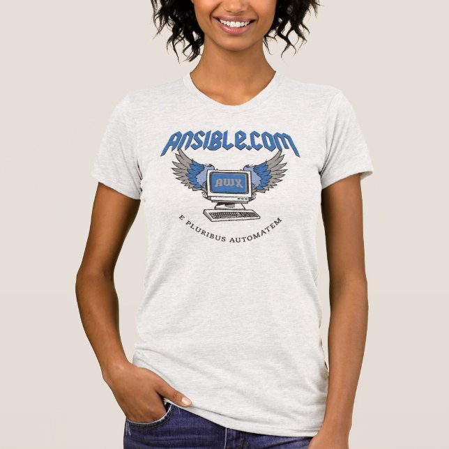 AnsibleWorks der T - Shirt "der Fliegen-Computer-" (Vorderseite)