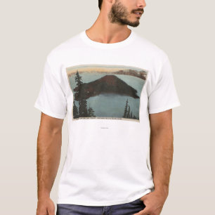 Ansicht #1 des Crater See-, Oregon - T-Shirt
