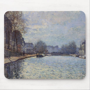 Ansicht Alfred Sisleys   des Kanals St Martin, Mousepad