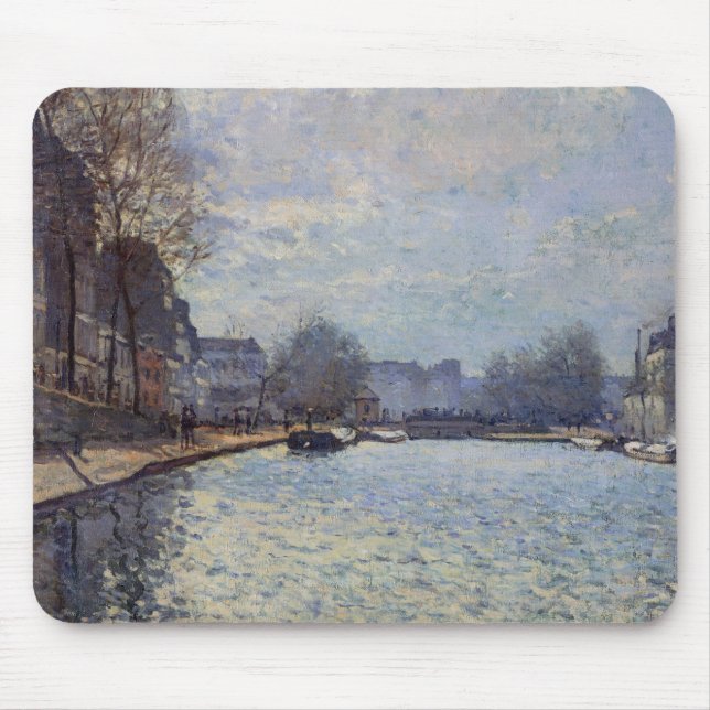 Ansicht Alfred Sisleys | des Kanals St Martin, Mousepad (Vorne)