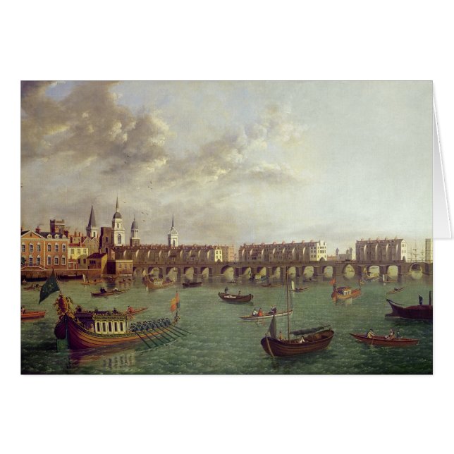 Ansicht alter London-Brücke (Vorderseite (Horizontal))