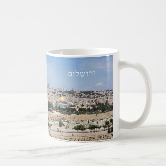 Ansicht alter Stadt Jerusalems, Israel Tasse (Rechts)
