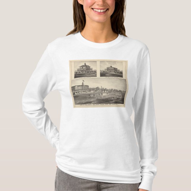 Ansicht an der Seewaldung, Cape May Punkt T-Shirt (Vorderseite)