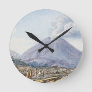 Ansicht Atrio di Cavallo zwischen Somma und Ves Runde Wanduhr