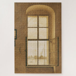 Ansicht aus dem Künstlerstudio, rechtes Fenster Puzzle