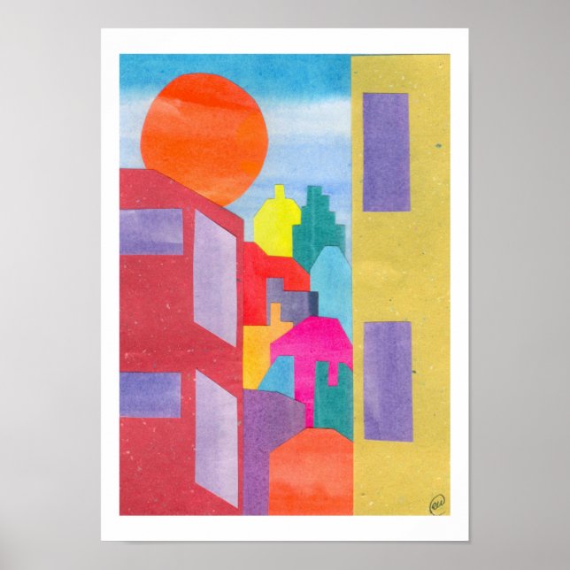 Ansicht aus meinem Fenster Poster (Vorne)