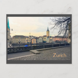 Ansicht aus Zürich Postkarte