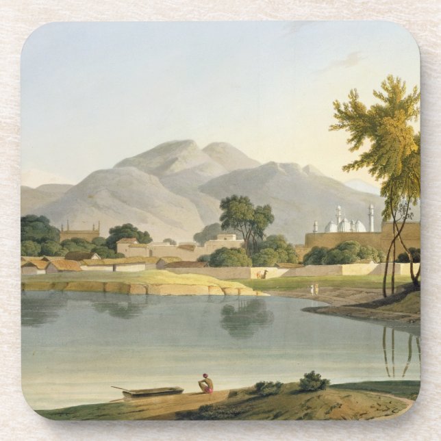 Ansicht bei Nijeibabad, nahe dem Coaduwar Gaut, Getränkeuntersetzer (Vorderseite)