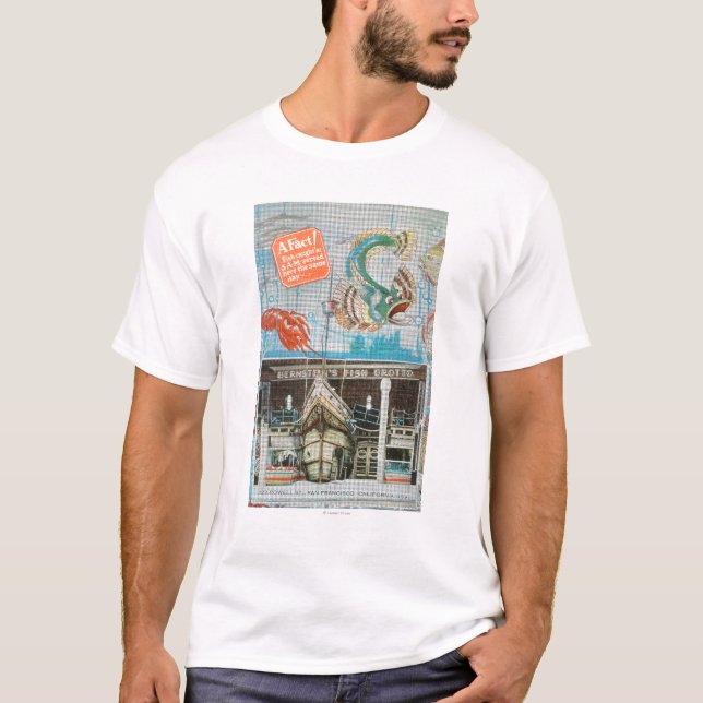 Ansicht Bernsteins der Fisch-Grotte mit Fischen T-Shirt (Vorderseite)