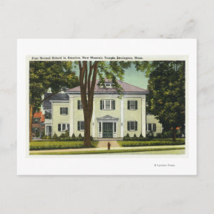 Ansicht der 1. Normal School in Amerika Postkarte
