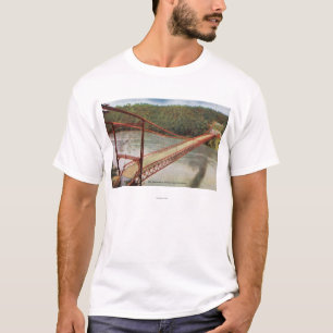Ansicht der alten Hängebrücke T-Shirt
