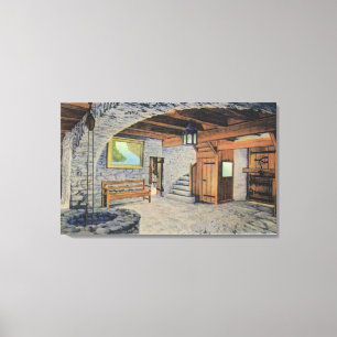 Ansicht der amerikanischen, britischen und französ leinwanddruck