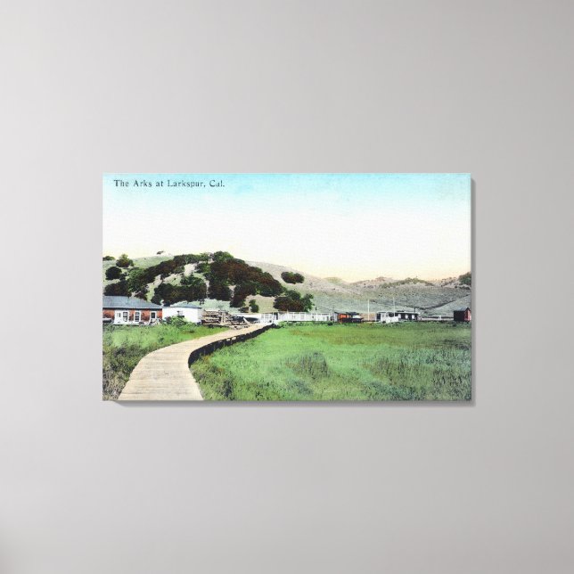 Ansicht der ArksLarkspur, CA Leinwanddruck (Vorderseite)