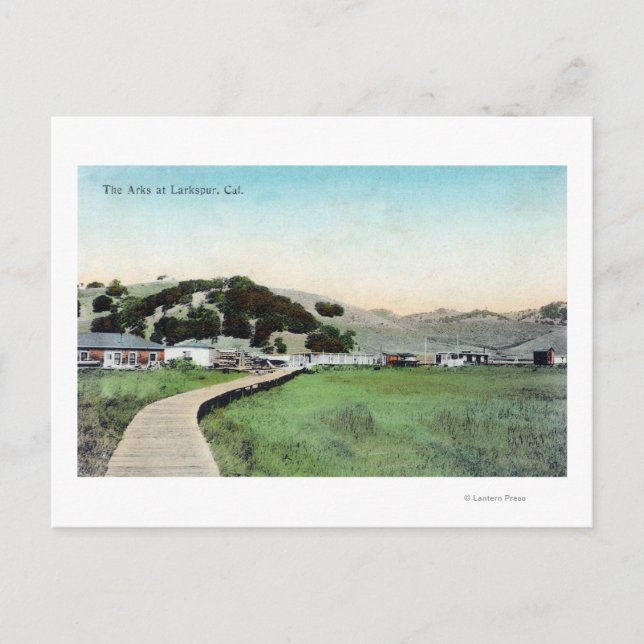 Ansicht der ArksLarkspur, CA Postkarte (Vorderseite)