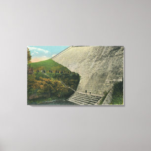 Ansicht der Ashokan Reservoir-Verdammung Leinwanddruck