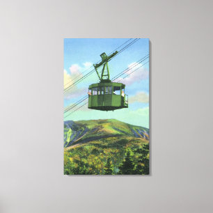 Ansicht der aufsteigenden Kanonemt-Tram Leinwanddruck