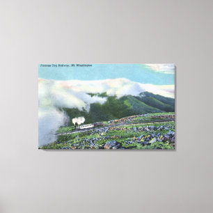 Ansicht der berühmten Zahn-Eisenbahn Leinwanddruck