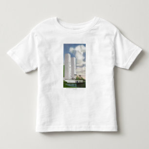 Ansicht der Boots-Landung und der Masten Kleinkind T-shirt