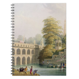 Ansicht der Brücke nahe Baroda in Guzerat, von Vl Notizblock