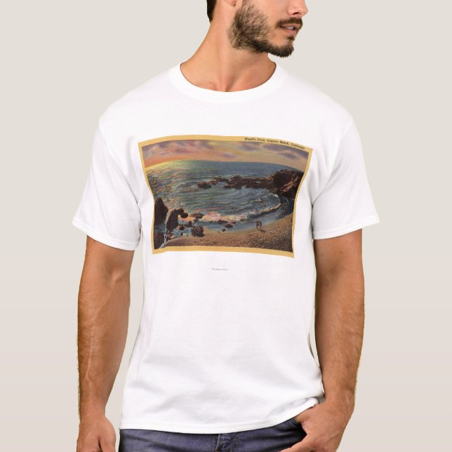 Ansicht der Bucht des Holzes T-Shirt (Vorderseite)