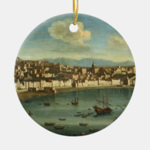 Ansicht der Bucht von Neapel von der Bucht von Keramik Ornament