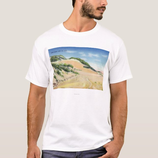 Ansicht der Cape Cod-Sanddünen T-Shirt (Vorderseite)