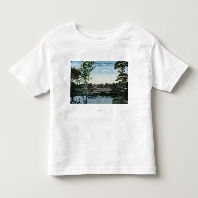 Ansicht der Central Park-Nebenfluss-Brücke Kleinkind T-shirt (Vorderseite)