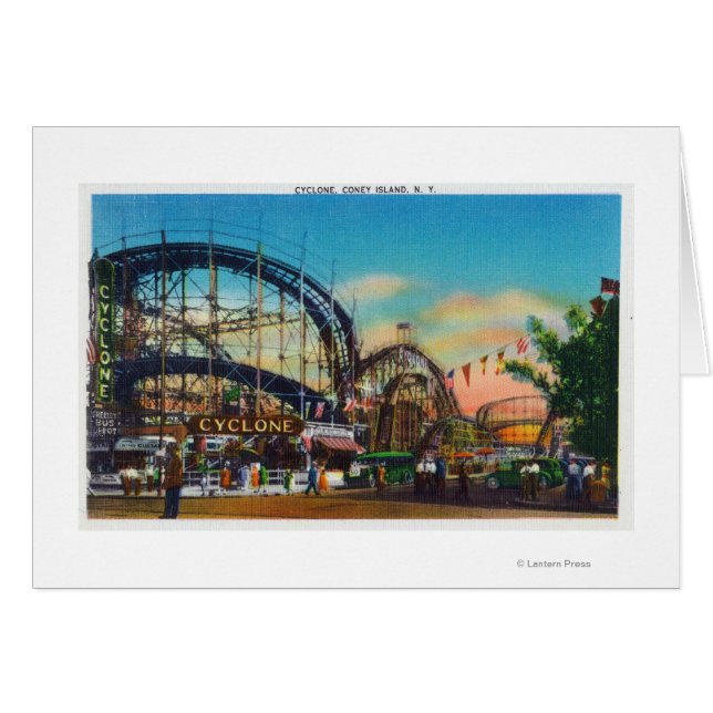 Ansicht der Cyclone Rollercoaster # 1 (Vorderseite (Horizontal))