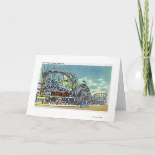 Ansicht der Cyclone Rollercoaster # 2 Karte